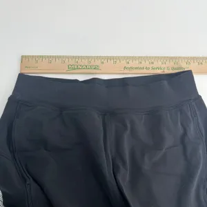 Lululemon Black High Rise Crop Pants Size‎ 6 Athleisure Activewear Nulu thumbnail 5