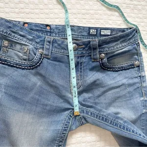 Miss Me Womens Size 29 Signature Rise Boot Cut Jeans Embellished Back Pockets thumbnail 12