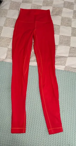 Lululemon Align High-Rise Pant 28" Carnation Red size 2 thumbnail 1