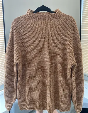 cupcakes & cashmere - NWT! 100% Cotton Scoop Turtleneck Sweater - Size M thumbnail 1