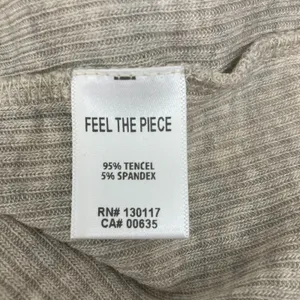Feel The Piece Oatmeal Sleeveless Knit Turtleneck Top M/L Ribbed Luxe Boho thumbnail 11