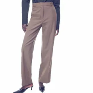 ARITZIA Babaton Agency Pant Wool Trousers Tan Front Crease Minimalist like new 0 thumbnail 13
