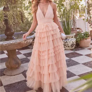 VICI Love Filled Tiered Tulle Maxi Dress thumbnail 2