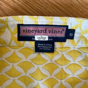 Vineyard Vines yellow and white‎ mini skirt thumbnail 2