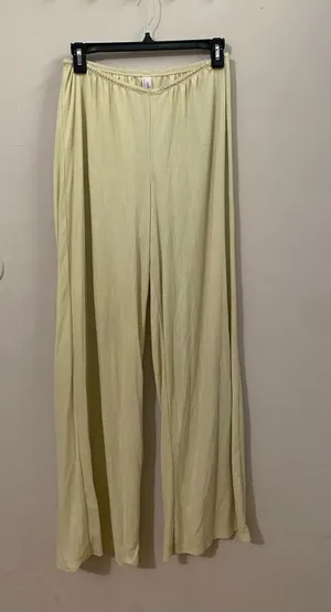 Auden Butter Yellow Wide-Leg Lounge Pants thumbnail 1