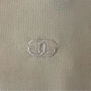 GIVENCHY Sport Vintage 70s Ivory GG Logo Turtleneck Sweater Zipper FLAW Small? thumbnail 11