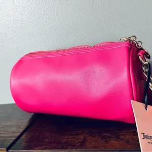 Juicy Couture Pink Flash Ruched Barrel Shoulder Bag Chain Strap NWT thumbnail 8