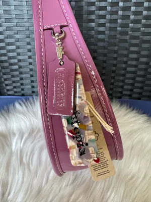 Coach Ergo Bag In Crinkle Patent Coachtopia Leather NWT CQ003 thumbnail 5