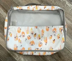 Soft Floral Small Packing Cube White thumbnail 1