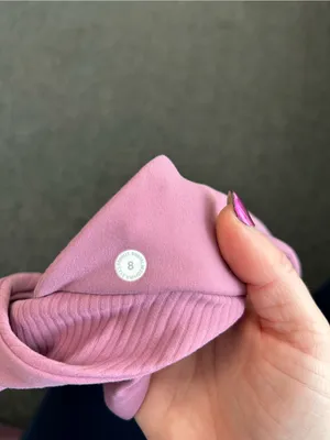 Lululemon Reversible Ribbed Scoop Neck Bralette - Mauve Pink thumbnail 6