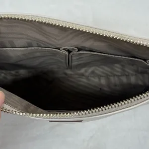 Rebecca Minkoff Crossbody Bag Leather Silver Hardware Pale Gray Small‎ thumbnail 13