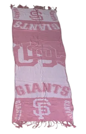 Forever Collectibles Genuine San Francisco Giants Scarf Pink Fringe thumbnail 1