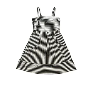 Brixon Ivy Striped Dress Womens Medium Black White Excellent Pockets Pleated thumbnail 2