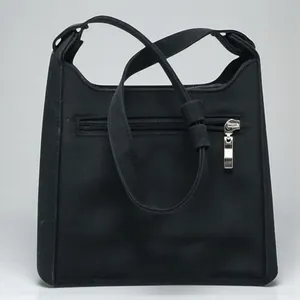 Kate Spade New York 90s Vintage Shoulder Bag Black Nylon Pocket Zipper Classic thumbnail 5