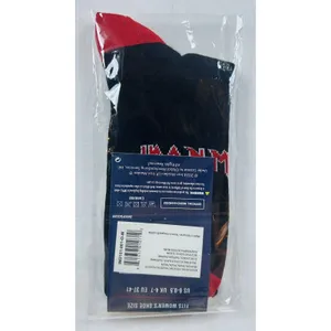 Rock Guitar Crew Socks Women's One Size Pink Floyd Fender Iron Maiden Lot/4 New thumbnail 7