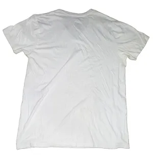 Polo Ralph Lauren Classic Fit Men’s White Cotton Knit Logo V-Neck Tee M thumbnail 4
