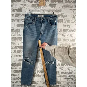Abercrombie & Fitch | women distressed skinny high-rise denim jeans thumbnail 6