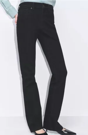 Zara Black Bootcut Leg - Slim Fit - Mid Rise Jeans thumbnail 7