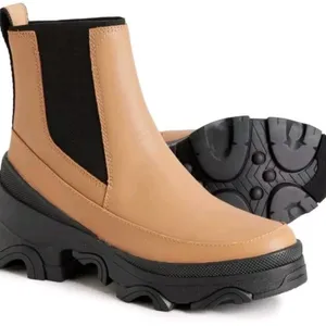 Sorel Brex chelsea boot waterproof leather tawny women’s size 9 Like New! thumbnail 1