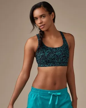 Lululemon Energy Bra Thrive Viridian Green Black thumbnail 1