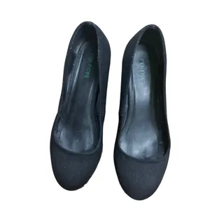 Maurices Melanie Black Wedge Pumps Floral Lace Heel Dark Romantic Women's 8 thumbnail 10