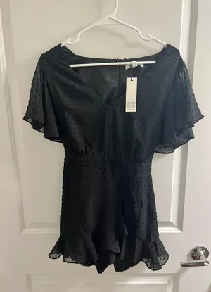 BB Dakota Revolve  Black Romper thumbnail 2