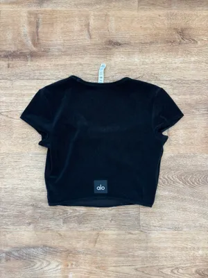 Alo black square neck top thumbnail 2