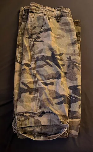 Green Camo Denim Jeans thumbnail 1