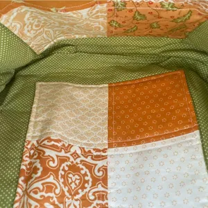•Handmade vintage fabric shoulder tote bag• thumbnail 9