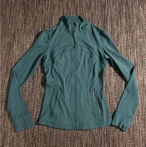Lululemon Define Jacket *Nulu Storm Teal Sculpting Bodycon Lightweight Size 6 thumbnail 1