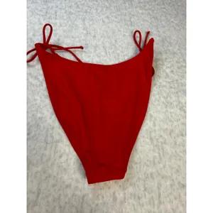 Wild Fable Red Side Tie High Cut Bikini Bottom Womens Small 4-6‎ Swimwear NWOT thumbnail 3