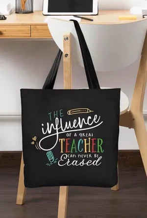 Teacher Influence Graphic Tote thumbnail 1