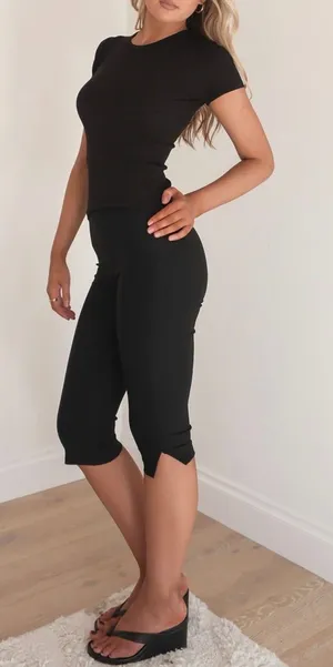 Black capris thumbnail 1