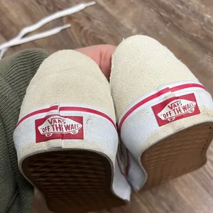 Vans Ivory Suede Sk8-Lo Flat Bottom Sneaker Size 7 thumbnail 6