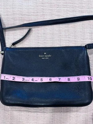 Kate Spade Black Pebbled Leather Crossbody with Gold Hardware thumbnail 9