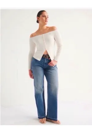 Abercrombie 90s High-Rise Straight Jeans thumbnail 3