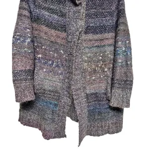 Free People Starlight Shadow Poncho Cardigan Women's Size Medium‎ thumbnail 5