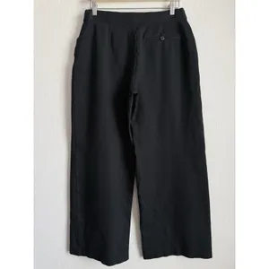 SPANX The Perfect Pant Wide Leg Black Ponte Knit Pull On Pants Size L Minimalist thumbnail 2