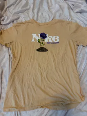 Nike tan flower short sleeve tshirt thumbnail 4
