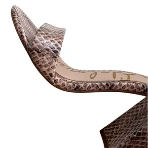 Like New Sam Edelman Leather Yaro Heeled Sandals Snakeskin Size 7.5 thumbnail 6