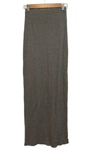 NWT Forever 21 Gray Elastic Waistband Maxi Skirt Size XS thumbnail 1