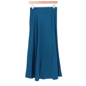 A New Day A-Line‎ Skirt Womens S Midnight Blue Stretch Midi Length Elastic Waist thumbnail 6