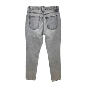 Good American Good‎ Boy Twisted Slit Straight Leg Jeans Gray Size 6/28 thumbnail 4