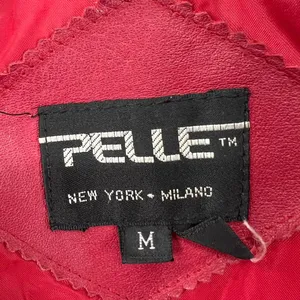 Pelle red leather M mid length trench vintage retro outdoor 70s 80s thumbnail 10