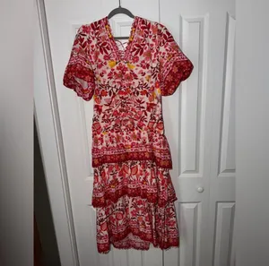 Farm Rio Romantic Orchard Tiered Midi-Dress thumbnail 5