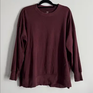 Aerie Dusty Rose Oversized Pullover Size M thumbnail 1