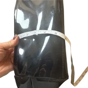 Kate Spade New York Black Patent Tote Bag Polka Dot Embossed Front Bow Accent thumbnail 12