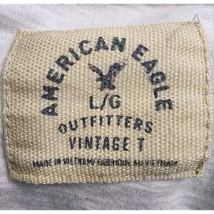 American Eagle Womens Large Light Weight Hooded‎ Jacket White **Minor Flaw thumbnail 3