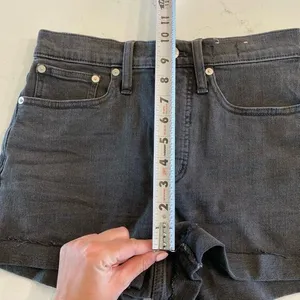 Madewell High-Rise‎ Denim Shorts Black Size 24 thumbnail 8