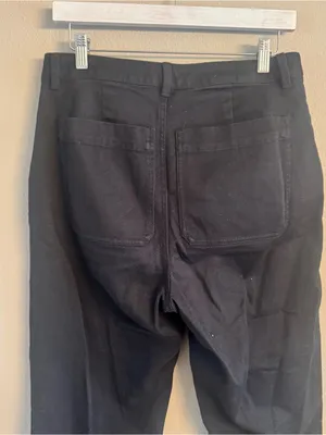QUINCE Organic‎ Stretch Cotton Twill Straight Leg Cropped Pants thumbnail 4